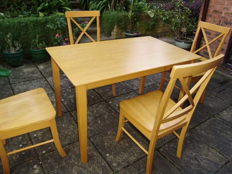 DINING TABLE ONLY, NO chairs, solid wood, very good condition, delivery possible