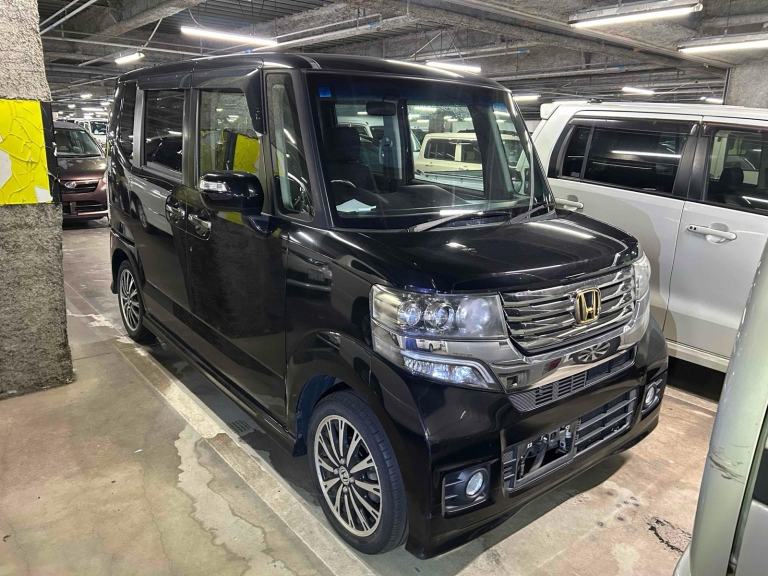 HONDA N-BOX CUSTOM G TURBO PACKAGE GOLD BADGE EDITION Purple Auto Petrol 2012