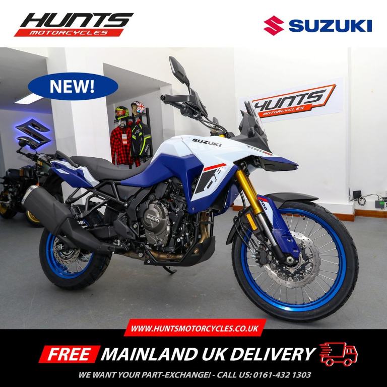 NEW 2026 Suzuki V-Strom 800DE. White. £9,999 On The Road (NO ADDED FEES)