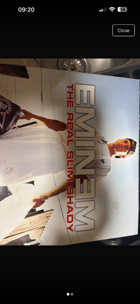 Eminem 'The Real Slim Shady' Vinyl Record – Good Condition