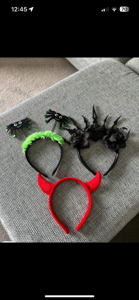 image for Halloween decoration, game and three headbands 