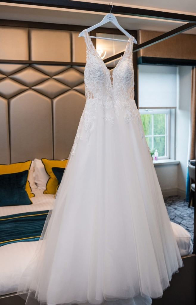 A-line wedding dress UK size 12