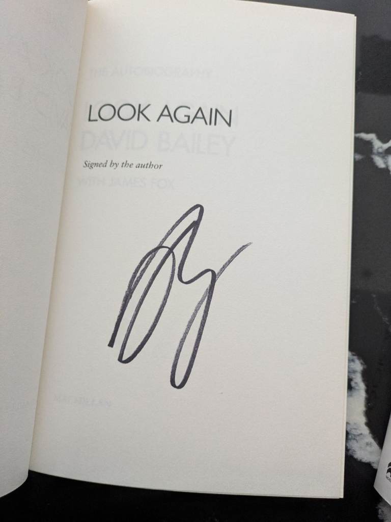 1st Edition Hand Signed by the World Famous photographer David Bailey 