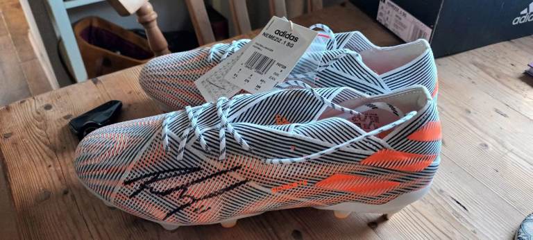 Adidas Nemeziz.1 football boots signed by Tyler Roberts