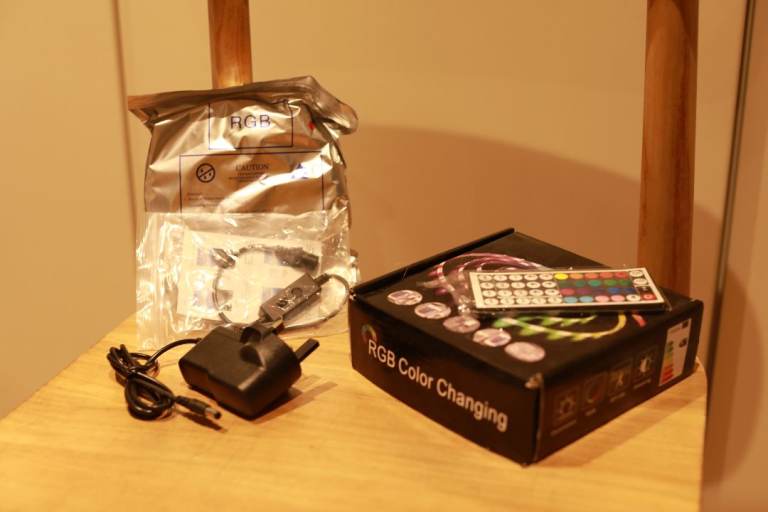 Multicoloured LED Strip Lights UK plug, 10m long