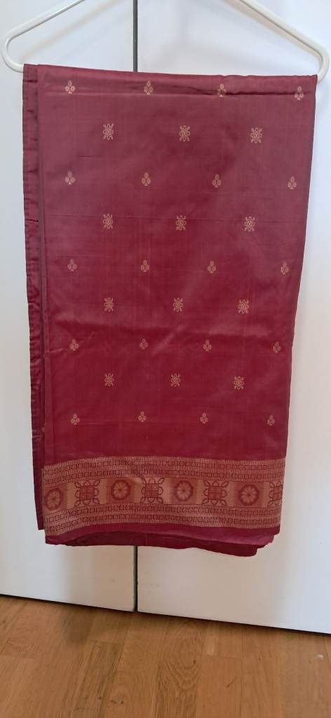 Silk saree  dusty pink colour