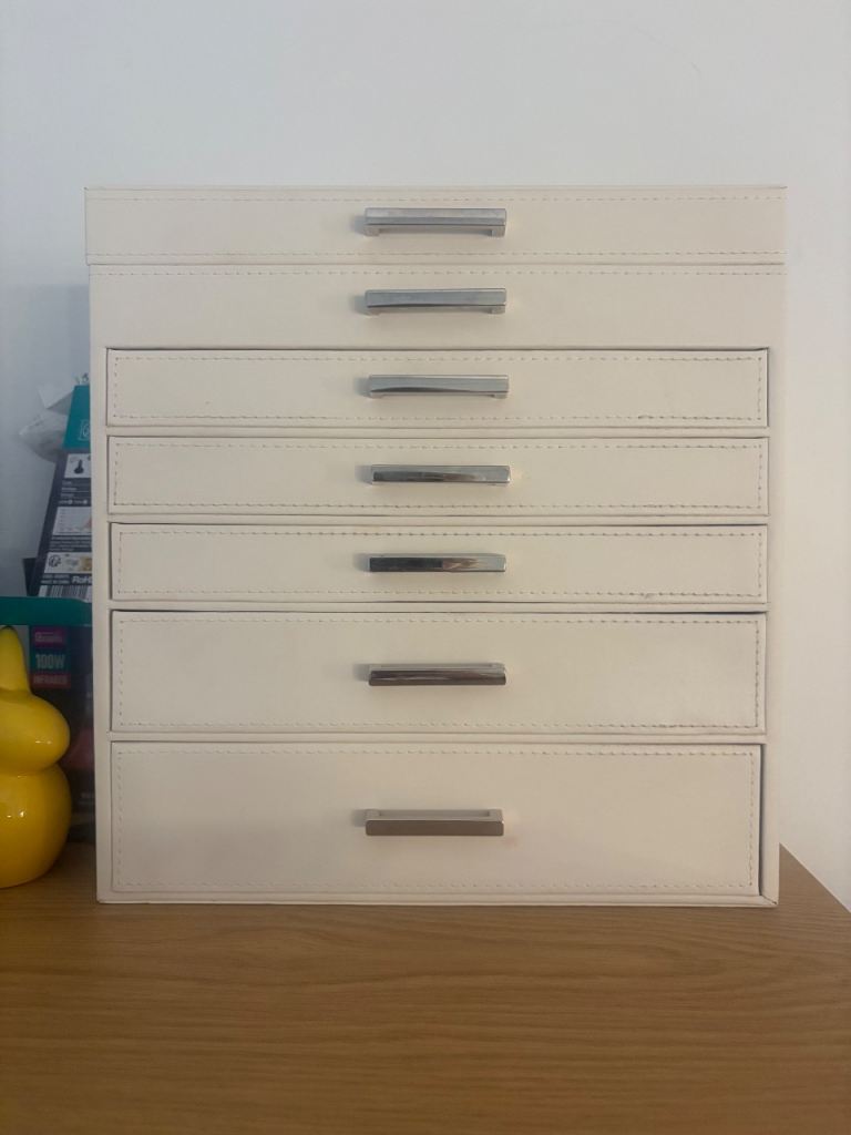 Cream jewellery drawer unit 