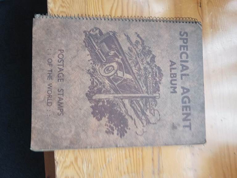 2 Vintage Stamp Albums with Stamps 