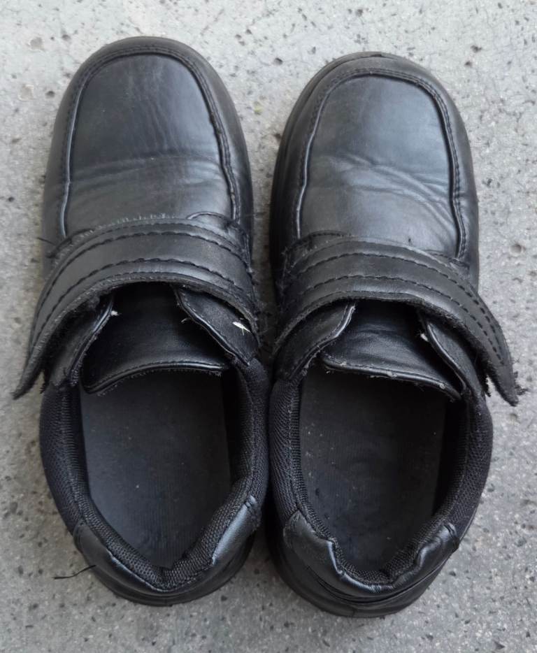 Boy school's shoes