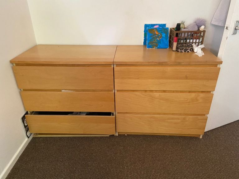 FREE Pair of Wooden Chest of Drawers - Good Condition