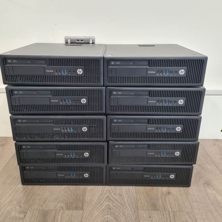 HP Elitesdesk 705 G1 SFF AMD A8 Pro 7600B R7 10 COMPUTER @3.1GHz 4GB Ram 128GB SSD 