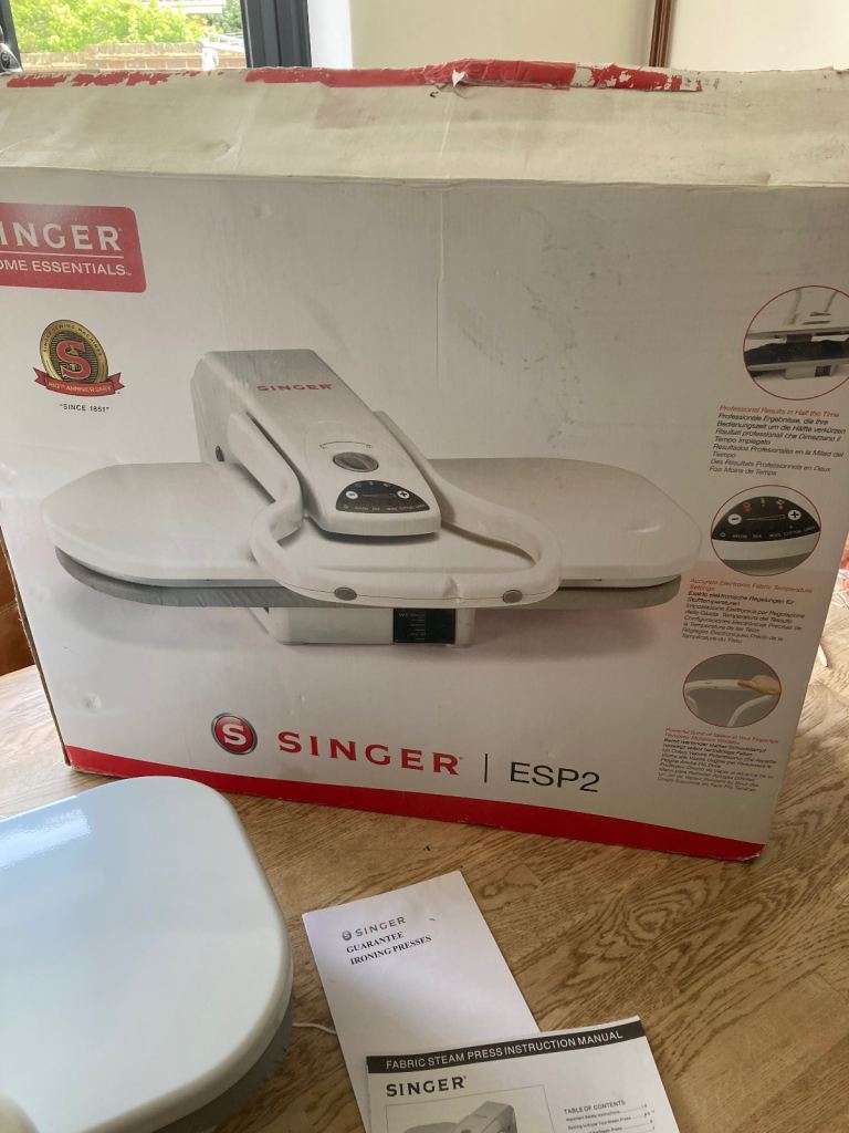 Singer ESP2 Steam Press - White, Like New Condition