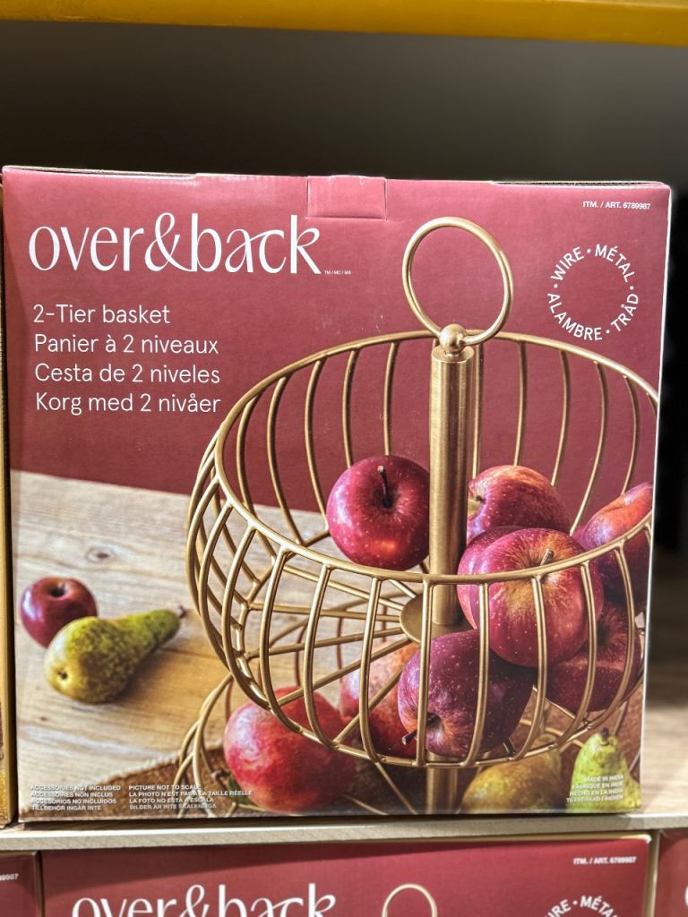 2 tier fruit basket