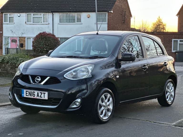 image for NISSAN MICRA ACENTA 2016 1.2 PETROL 5DR FULL SERVICE HISTORY TWO KEYS BLACK MANUAL 49,000 MILEAGE