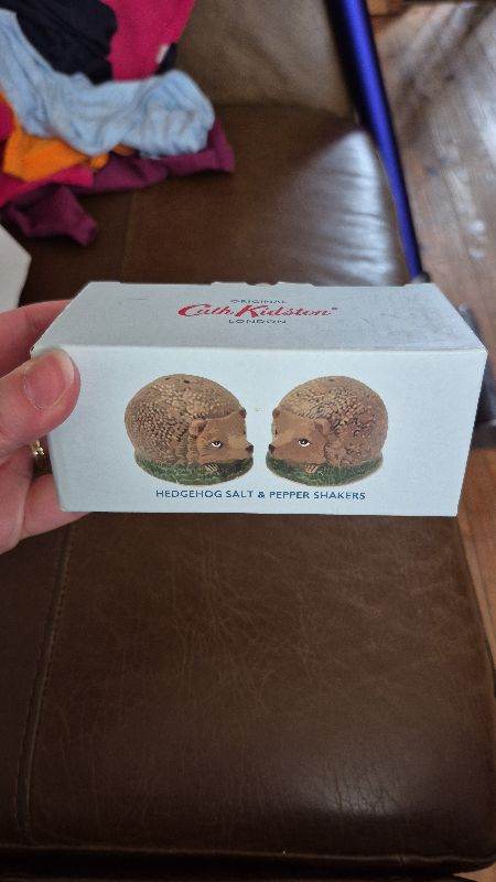 Cath Kidston Hedgehog Salt & Pepper Shakers - New in Box