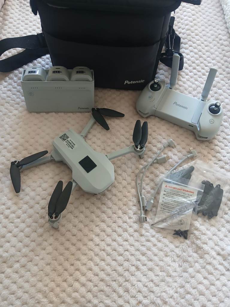 Potensic Atom Drone with Remote and Batteries – Grey