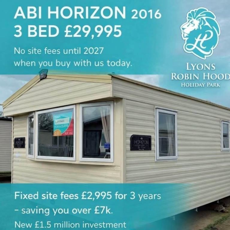 2016 ABI HORIZON / SITED STATIC CARAVAN FOR SALE / NORTH WALES 