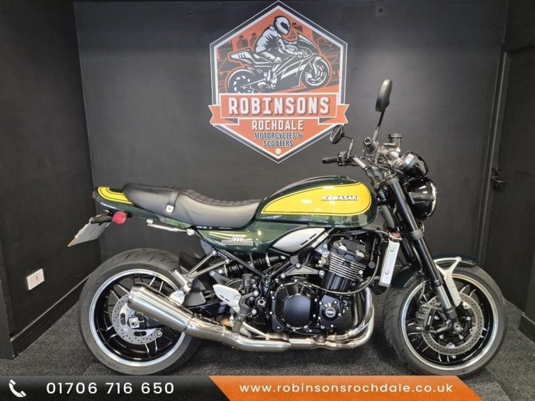2024 74 Plate Kawasaki Z900RS Yellow Ball with only 2198 miles