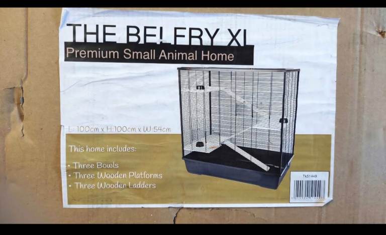 The Belfry XL premium small animal home.