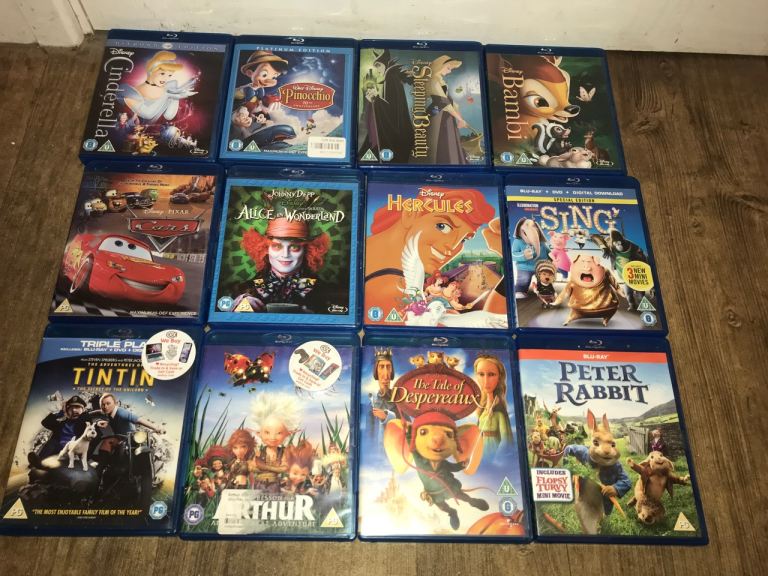 Bundle of 22 kids Blu - ray DVD s 