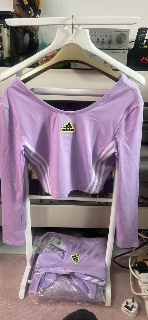 Adidas long sleeve crop top-£15
