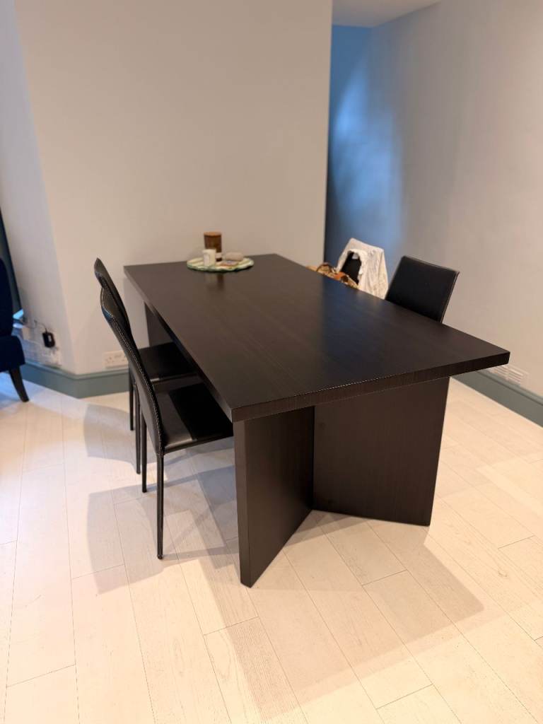 Native Home 'Ascot' Dining Table – Walnut Espresso, Seats 6