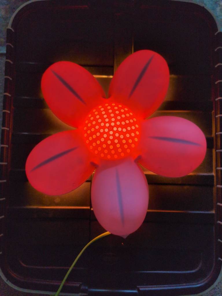 Ikea flower wall light.