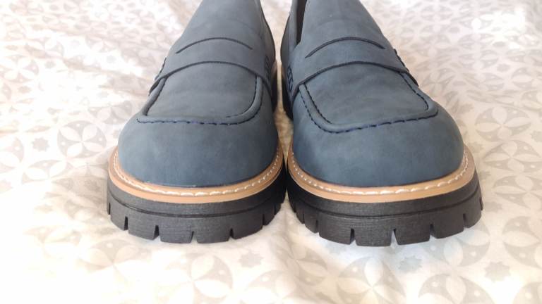 Brand new blue soft touch ultra lightweight chunky soles slip in shoes. Christmas present.