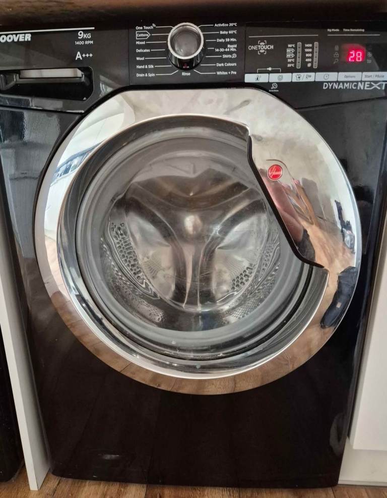 Hoover Dynamic Next Washing Machine - 9kg, Black, Good Condition