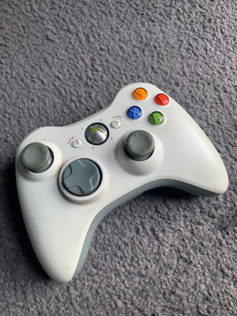 Xbox 360 Controller – White, faulty 