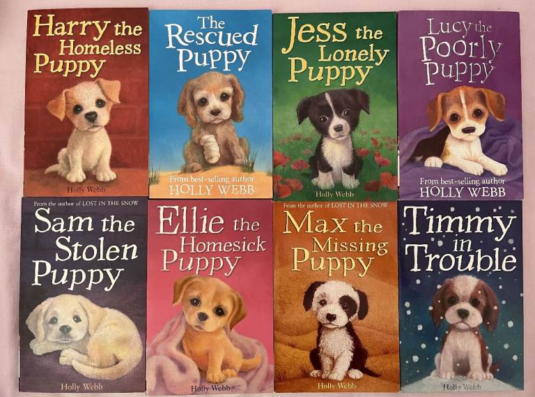 8 HOLLY WEBB BOOKS, 8 PUPPY ADVENTURES, see pics for details