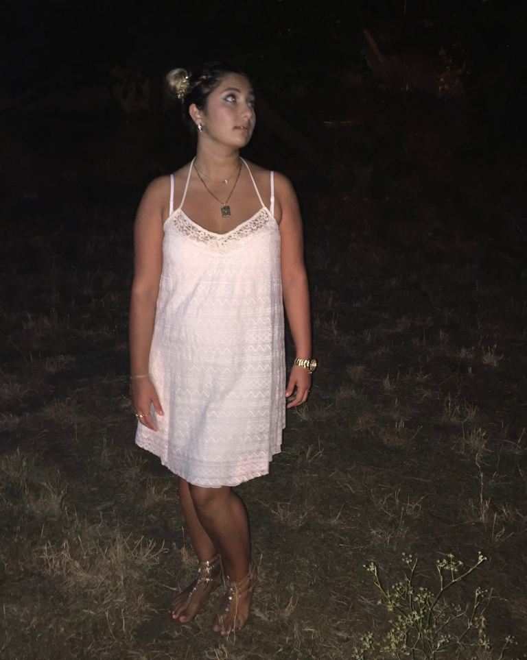 Abercrombie & Fitch cream lace dress size L