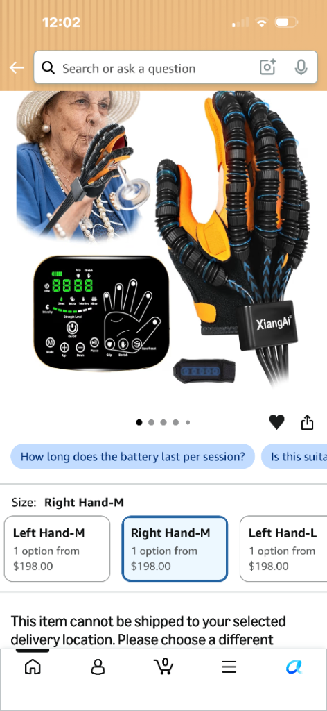 XiangAi Rehabilitation Robot Gloves for Hand Recovery – New, Unused