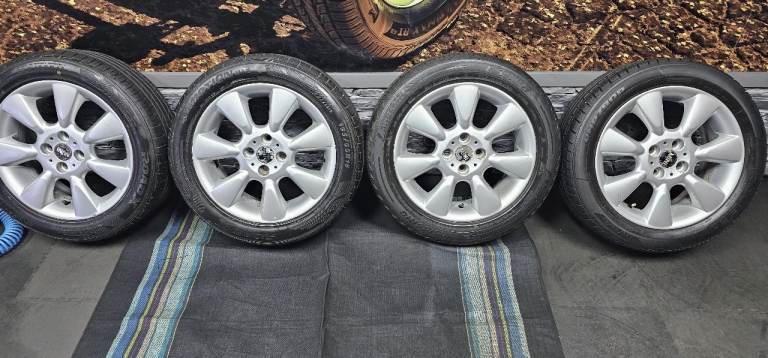 Mini Cooper 16 alloy wheels + 4 x tyres 195 55 16