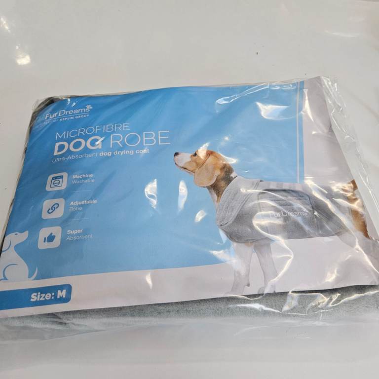 Dog drying robe size M