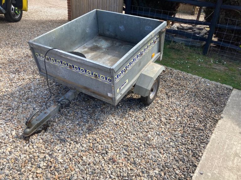 Small car towing trailer 