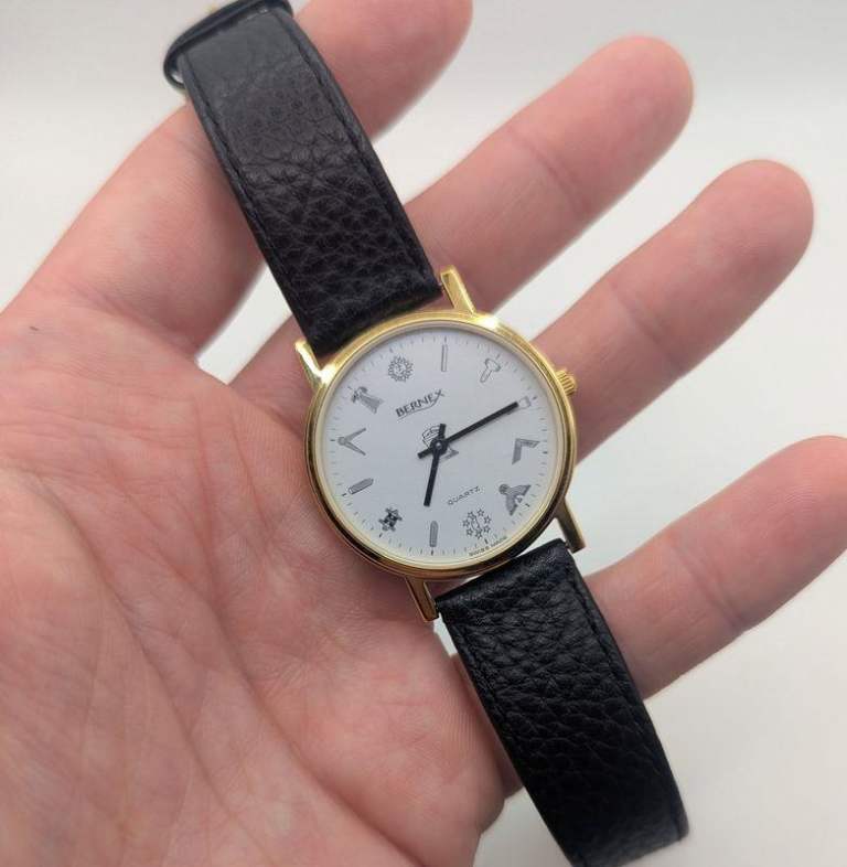 Bernex masonic watch, quartz