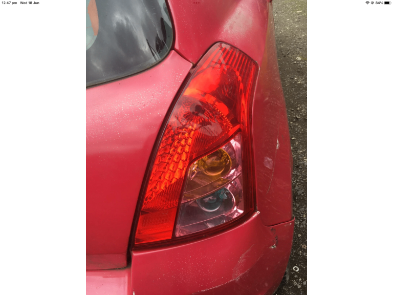 Suzuki swift 2010 petrol 2 door Driverside Rear Brake Light