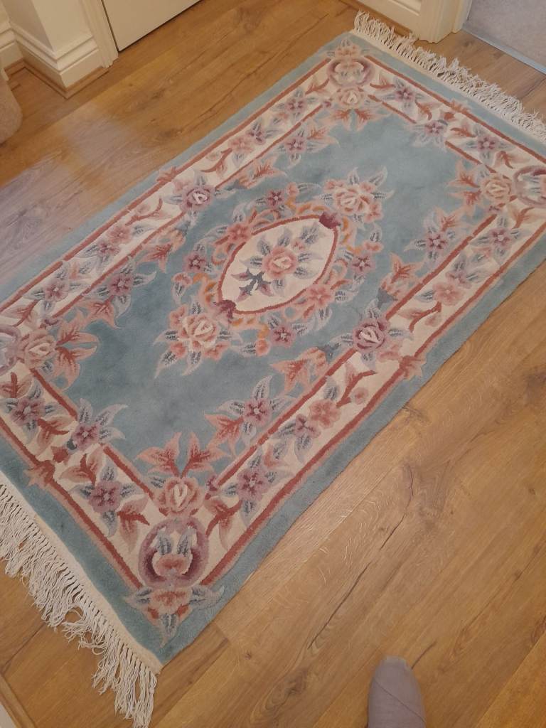 Chinese rectangular wool rug 5ft x 3ft 
