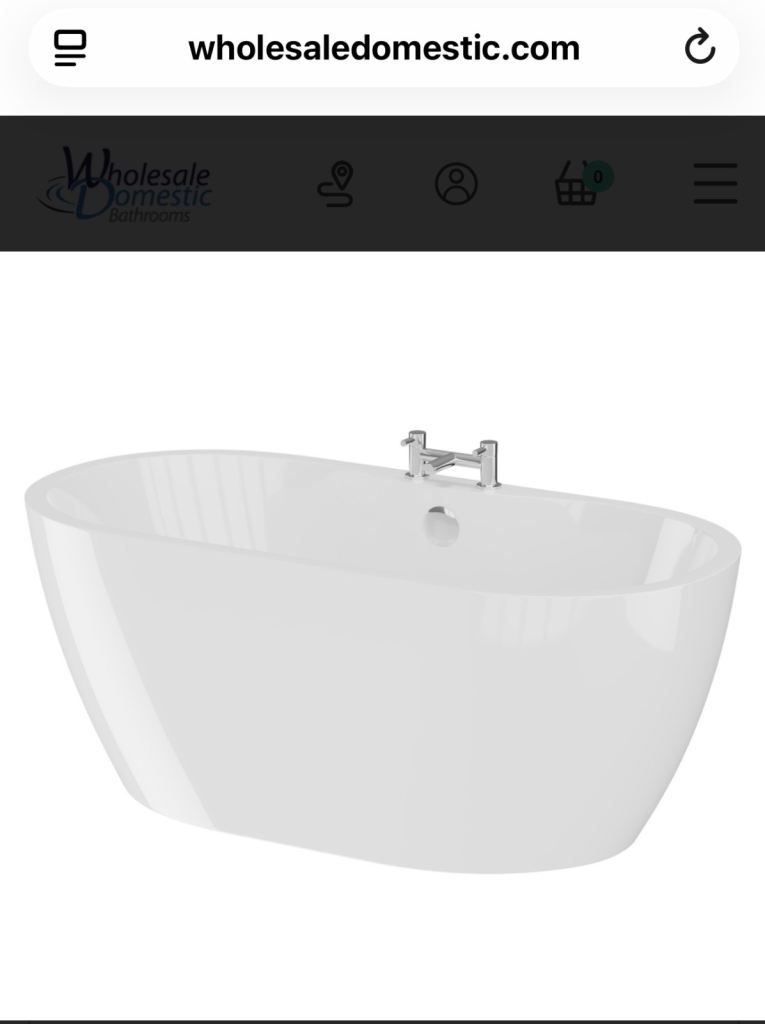 Double ended freestanding bath 