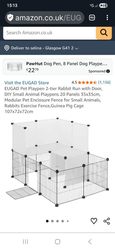 Small pets enclosure 