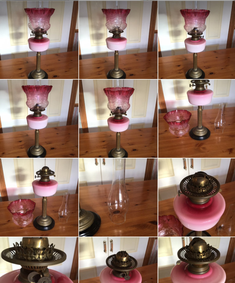image for OIL LAMP  DUPLEX VICTORIAN