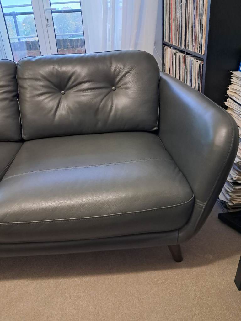 John Lewis Arlo Medium Arthricte 2 Seater Leather Sofa