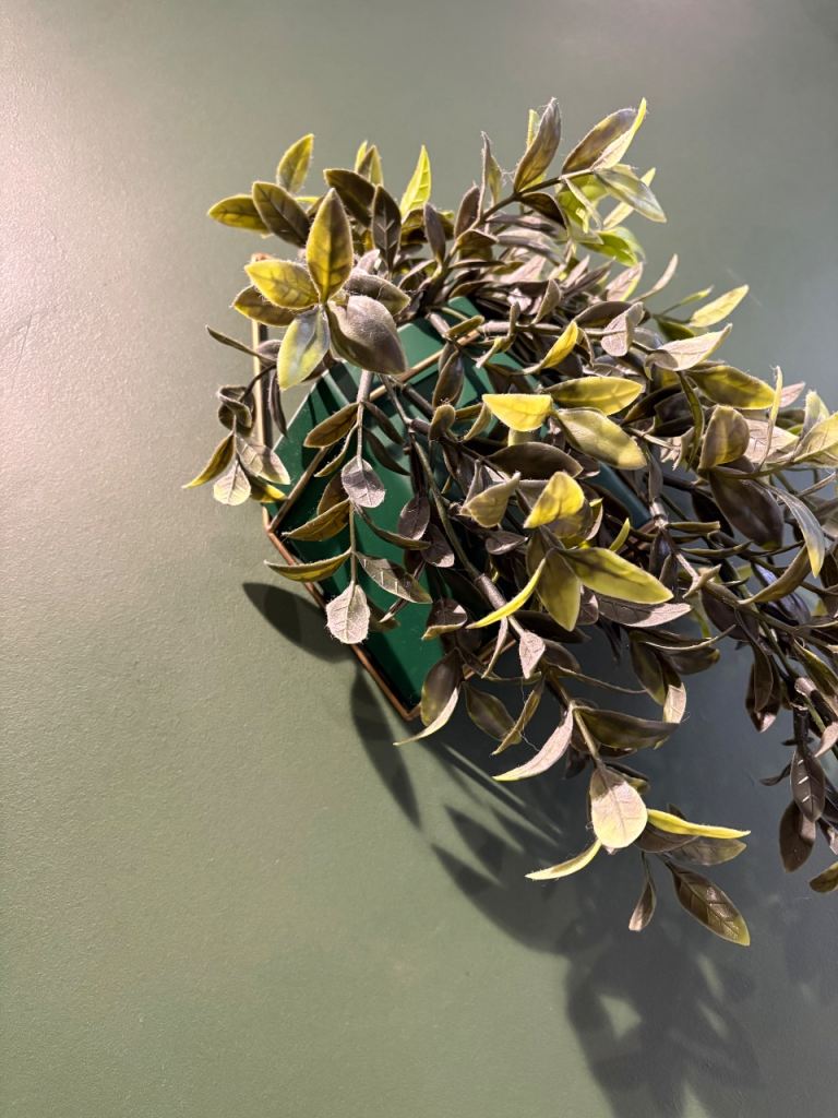 Artificial Hanging Plants - Pair, Green Leaves