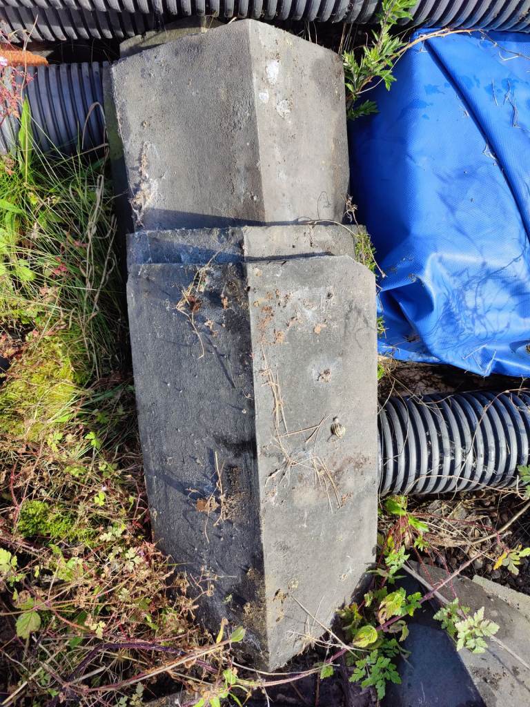 Reclaimed ridge tiles