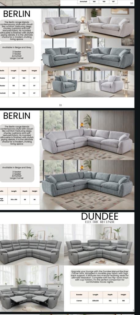 The Berlin corner sofas 