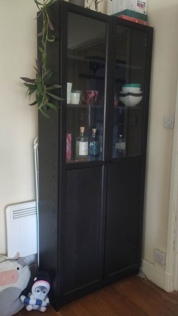 Ikea bookshelf with doors