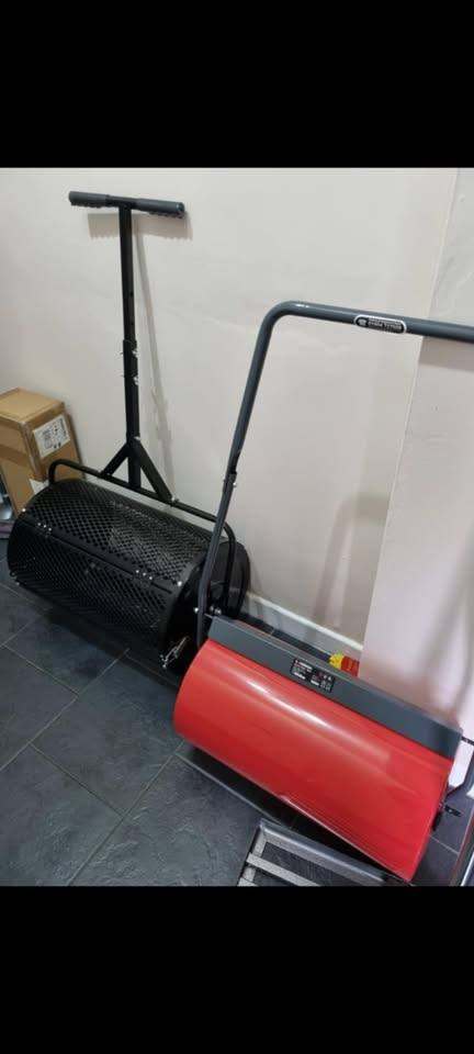 GARDEN TILLER. ROLLER. SPREADER