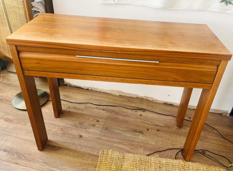 John Lewis console table/desk with drawer - veneer wood 