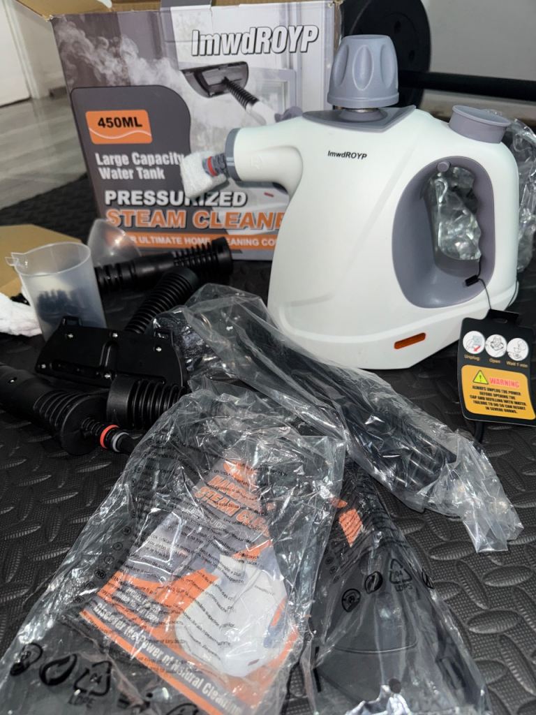 Handheld 1050W Steam Cleaner with 11 Accessories – 450ml Tank